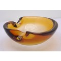 Murano Glass Bowl -Ashtray 5cm x13cm x 13cm.