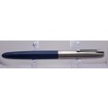 Vintage Blue Parker Fountain Pen with Squeeze Converter -INK TESTED