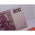 2007 Zimbabwe 500 Dollars Banknote