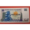 1997 Zimbabwe 20 Dollars Banknote