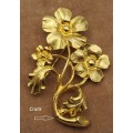 Large Vintage Brooch 60x40mm (Please note there is a crack)
