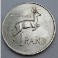 1966  South Africa Silver  1 Rand English legend - SOUTH AFRICA