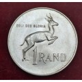 1966 South Africa Silver  1 Rand English legend - SOUTH AFRICA