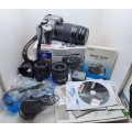 Pre-owned Canon EOS 350DSLR Combo with 3 Canon Lenses in Bag - Original packaging