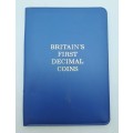 1971 Britain`s First Decimal Coin set in Blue Wallet