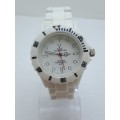Pre-owned Vintage Fashion Quartz Watch by Toy-Watch Company (Plastic Case-and Strap) WORKING