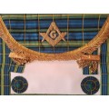 Vintage Masonic  - Leather Apron --Needs cleaning 39cm x34cm (Free Mason)