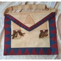 Vintage Masonic  - Leather Apron -By Cape Masonic Supplies -Needs cleaning and Repairs (Free Mason)