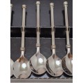 6 Vintage Coffee Spoons still in Box -Unused