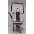Antique / Vintage Silver 1,5L Teapot on Stand with Burner