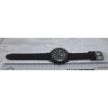Big Face Mens watch with rubber band -working -Unused (see description)