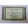 1922 Germany 1 Million Mark  German notgeld  M.K Glogau -Emergency Money