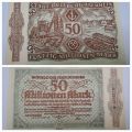 1923 Germany NOTGELD- 50 Million Mark -Stadt Duisburg -Emergency Money