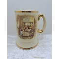 Vintage Arthur Wood Porcelain Tankard No 3752 Mary and the Fat Boy.