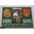 1921 German notgeld Hanover Prussian province of  Stolzenau District 75 Pfennig Kreis-Handwerker