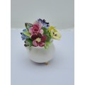Vintage English Royal Adderley Hand-Painted & Gilt Bone China Floral Bouquet(Posy)