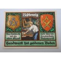 Germany -1921 -75 Pfennig Kreis-Handwerkerbund District of Stolzenau -Prussian province of Hanover