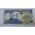 1972 Mozambique 100 Escudos Bank Note