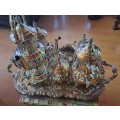 Very Large 8pc Antique/Vintage Silver Plated on Copper Tea and Coffee set