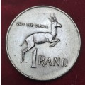 1966  South Africa Silver  1 Rand Afrikaans legend - SUID AFRICA