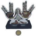 Collectable Original 925 sterling Silver Figurine of Priest Hands with Blessing- by H.Karshi Israel