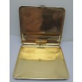 Vintage SOCIETY  Leather Covered Cigarette Case 108mm x100mm x 23mm - made in England