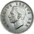 1952 South Africa Silver 5 Shillings - George VI Cape Town Anniversary