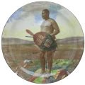 Vintage Royal Doulton Bone China Plate -South African Series -Zulu Warrior-
