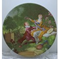 Vintage Fragonard - Limoges - Collector Plate - Made in France - with Wire wall Hanger .