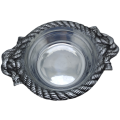 Vintage Hecho en Mexico Pewter Bowl designed by Betty Barrena Hand Crafted in Mexico.