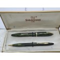 1930`s Sheaffer Fountain Pen and Mechanical Pencil set in Case Made in the USA-see condition