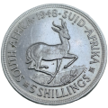 1948 South Africa Silver 5 Shillings - George VI 5 Shillings