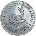 1949 South Africa Silver 5 Shillings  - George VI 5 Shillings