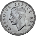 1949 South Africa Silver 5 Shillings  - George VI 5 Shillings