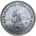 1952 South Africa Silver 5 Shillings - George VI Cape Town Anniversary