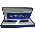 Vintage Waterman Rollerball pen-Black and Gold-pen  In Box -Ink is dry