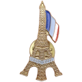 Vintage Paris -Eiffel Tower Metal Pin 35mm