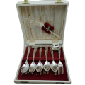Vintage 13pc Angora Silver Plate Co.Ltd E.P.N.S Tea cutlery set -Boxed (One teaspoon Missing)