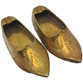 A Pair of Vintage Brass Shoe Ashtrays 8,5cm