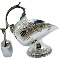 Vintage Silver Plated Sugar Scuttle and Scoop