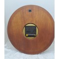Vintage SPECTRUM Marine Brass Ship Porthole Style Quartz Clock-Working-Wood and Brass