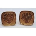 A Pair of Vintage Gold plated Cufflinks  - No Box