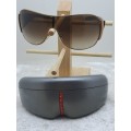 Pre -Owned Prada Milano Sunglasses with Case Made in Italy -SPR 57L 70E-6S1  120 3N