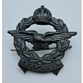1930`S-1950 SAAF/SALM Blackened BRASS CAP Badge -Lugs Ok with Pin