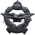 1930`S-1950 SAAF/SALM Blackened BRASS CAP Badge -Lugs Ok with Pin