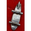Vintage Sterling Silver Skateboard Pendant- Unused with No Engraving on It -2,43 Grams.