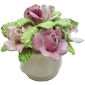 Vintage Floral Bone China Posy Vase Hand made by the floral bone China Co Durban.