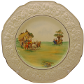 Vintage 1930`s Crown Ducal Florentine plate 266mm (Glase have some Grazing due to age)