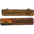 2 Vintage South African Military Name Tags Surname-LAMPRECHT