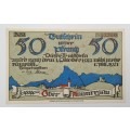 Germany 1921 notgeld  50 Pfennig-Municipality of Oberammergau -UNC